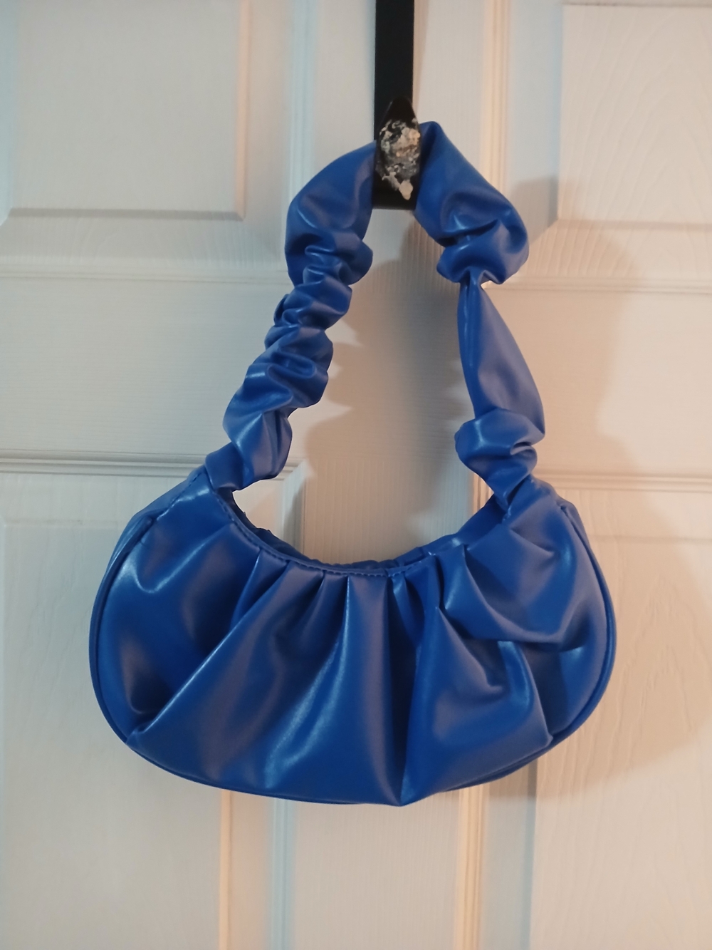 SHEIN Royal Blue Ruched Shoulder Bag